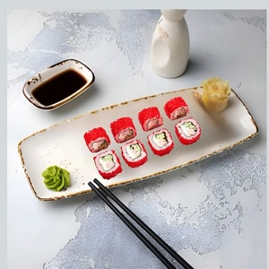 Фото товара 'Ролл Масаго Эби Кани Сурими Эконом'