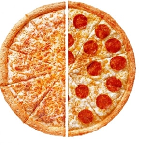 Фото товара 'Пицца 33 см из половинок'