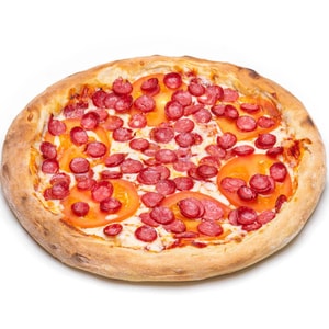 Фото товара 'Пицца с колбасками и томатами'