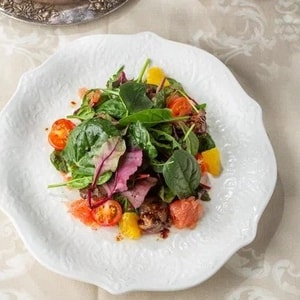 Фото товара 'Салат с куриной печенью фламбе'