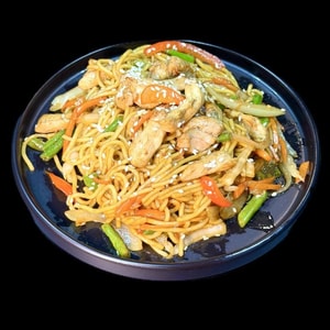 Фото товара 'Курица терияки с яичной лапшой'