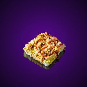 Фото товара 'Суши вафли с креветкой и кальмаром'