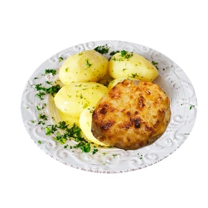 Фото товара 'Куриная корзинка с ананасами и вареной картошкой'