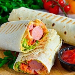 Фото товара 'Хот-Дог в лаваше стандарт'