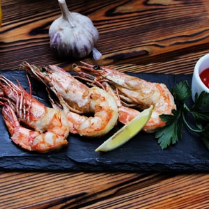 Фото товара 'Креветки тигровые с головой'