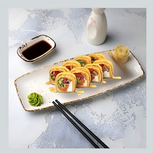 Фото товара 'Ролл Темпура Спринг Салмон Унаги Спайси 190 г'