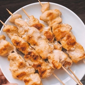 Фото товара 'шашлык из филе курицы с сыром'