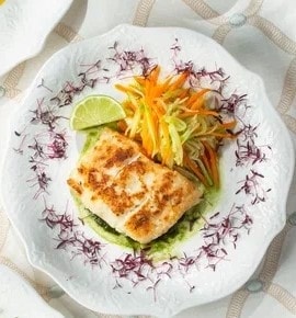 Фото товара 'Филе трески с овощным жульеном'