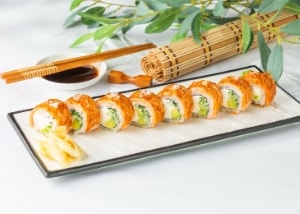 Фото товара 'Карамелизированная филадельфия с лососсем'