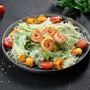 Фото товара 'Цезарь с тигровыми креветками'