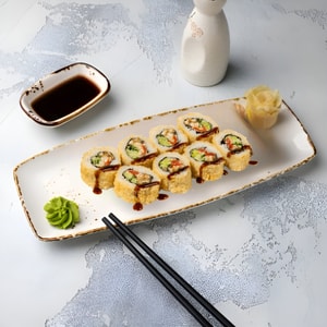 Фото товара 'Горячий Ролл Камчатский Краб Гребешок Голд'