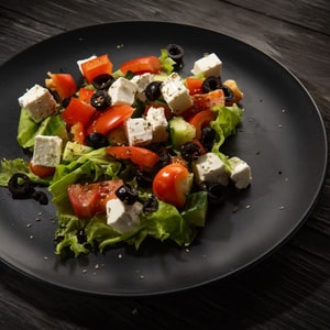 Фото товара 'Овощной салат с фетой и карамельным луком'
