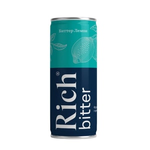 Фото товара 'Напиток Rich Биттер Лемон газ. тоник 0,33л ж/б'