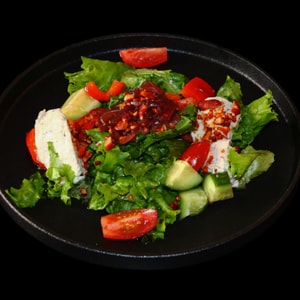 Фото товара 'Овощной салат с кремом из горгонзолы'