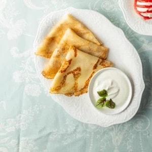 Фото товара 'Блины 3 шт с топингом'