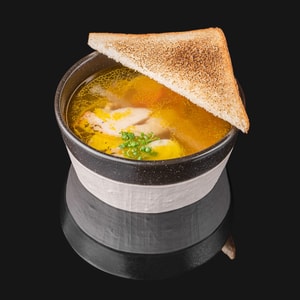 Фото товара 'Суп куриный с яйцом и лапшой'