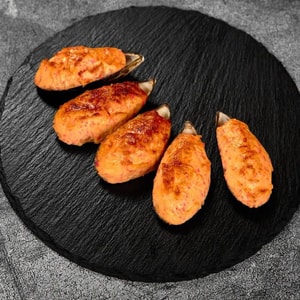 Фото товара 'Запечённые мидии в ракушке 5 шт'