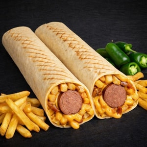 Фото товара 'Хот дог с фри в лаваше'