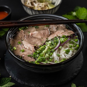 Фото товара 'Бун бо (суп лапша бун с вареной говядиной)'