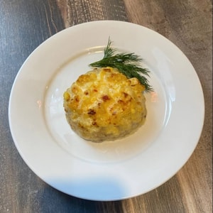 Фото товара 'Гнездо куриное с ананасом и сырной шапочкой'