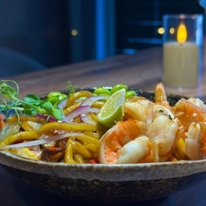 Фото товара 'УДОН С КРЕВЕТКАМИ В СОУСЕ ТЕРИЯКИ'