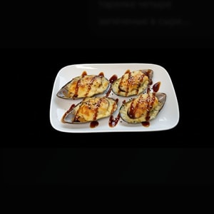 Фото товара 'Мидии запеченные под сыром'